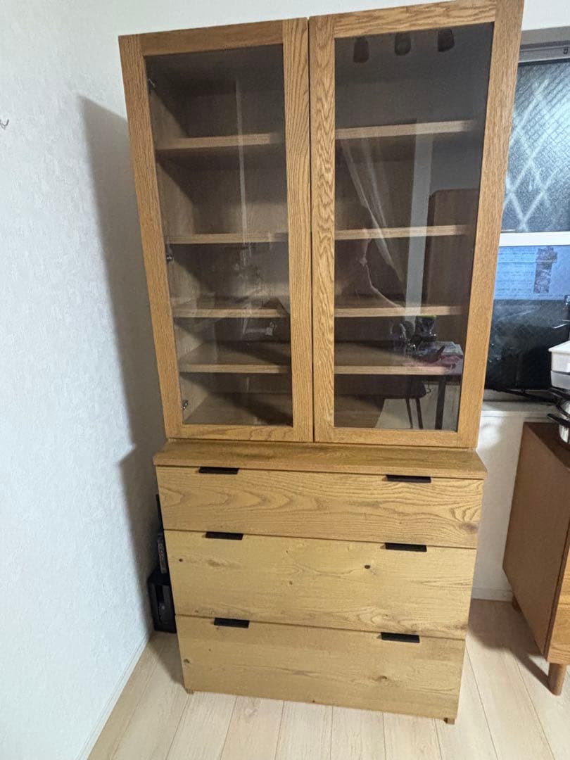 【m商品】unico ウニコ ADDAY(アディ)　カップボード W820