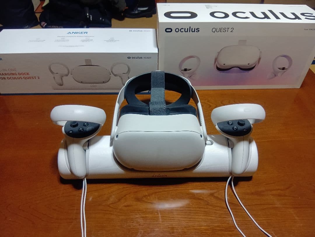 【128GB】【anker専用充電スタンド付】 Quest 2