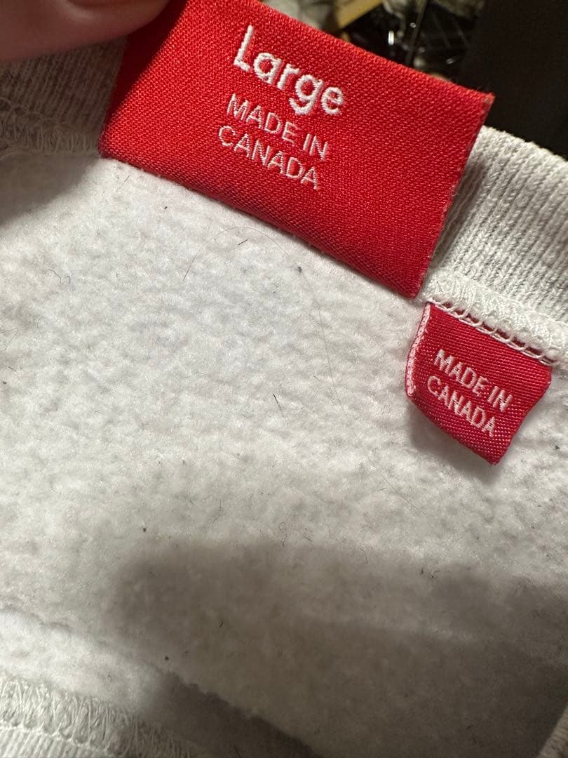 Supreme Small Box Crewneck Ash Grey Lサイズ