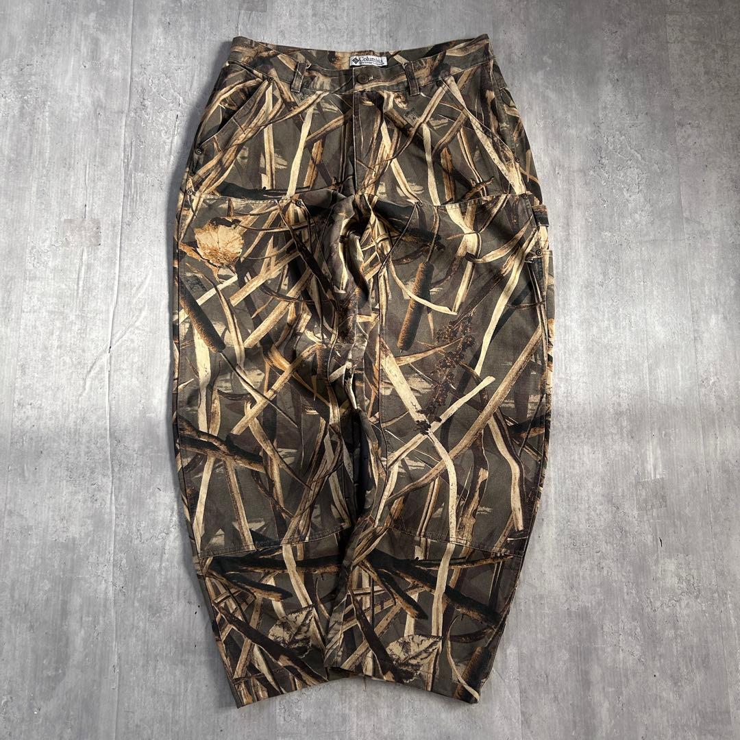Z255 コロンビア リアルツリー ダブルニー ペインターパンツ 極太 W34