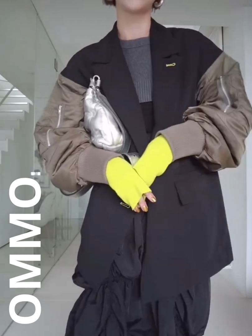 ジャケット・アウター OMMO MA-1 DOCKING WOOL JK