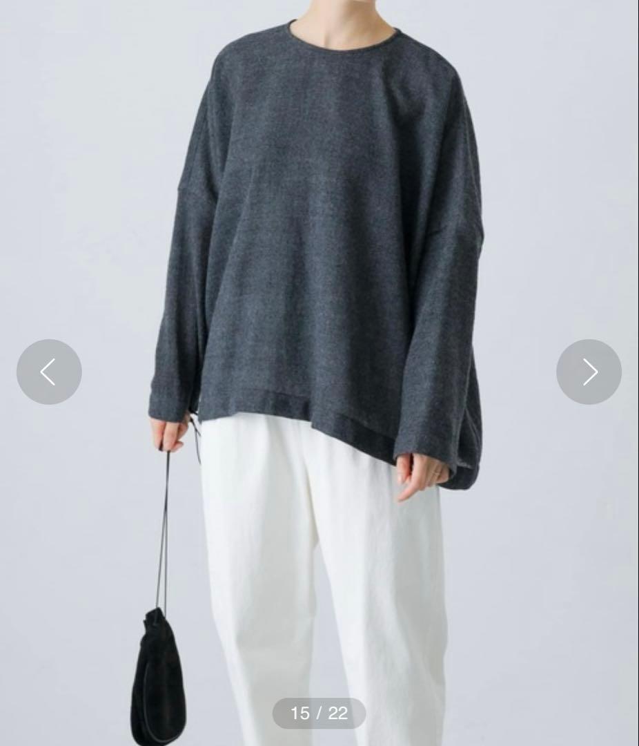 ウールガーゼワイドプルオーバー　かぐれ