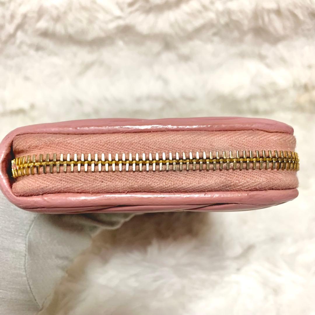 正規品！MIUMIU 長財布 マテラッセ ピンク ローズ　箱付き