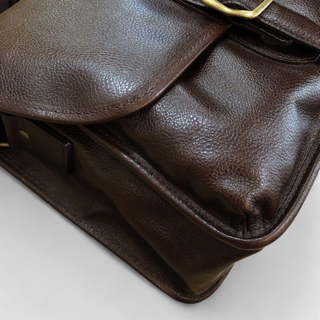 AVIREX レザー ショルダーバッグ BULTO アヴィレックス フラップ　茶