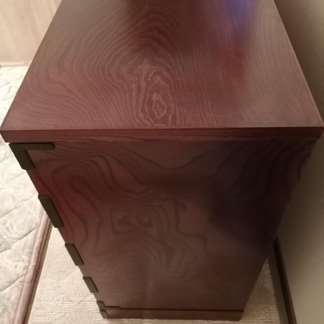 【美品】岩谷堂箪笥 漆塗り欅材 南部鉄金具 伝統工芸品 幅120cm