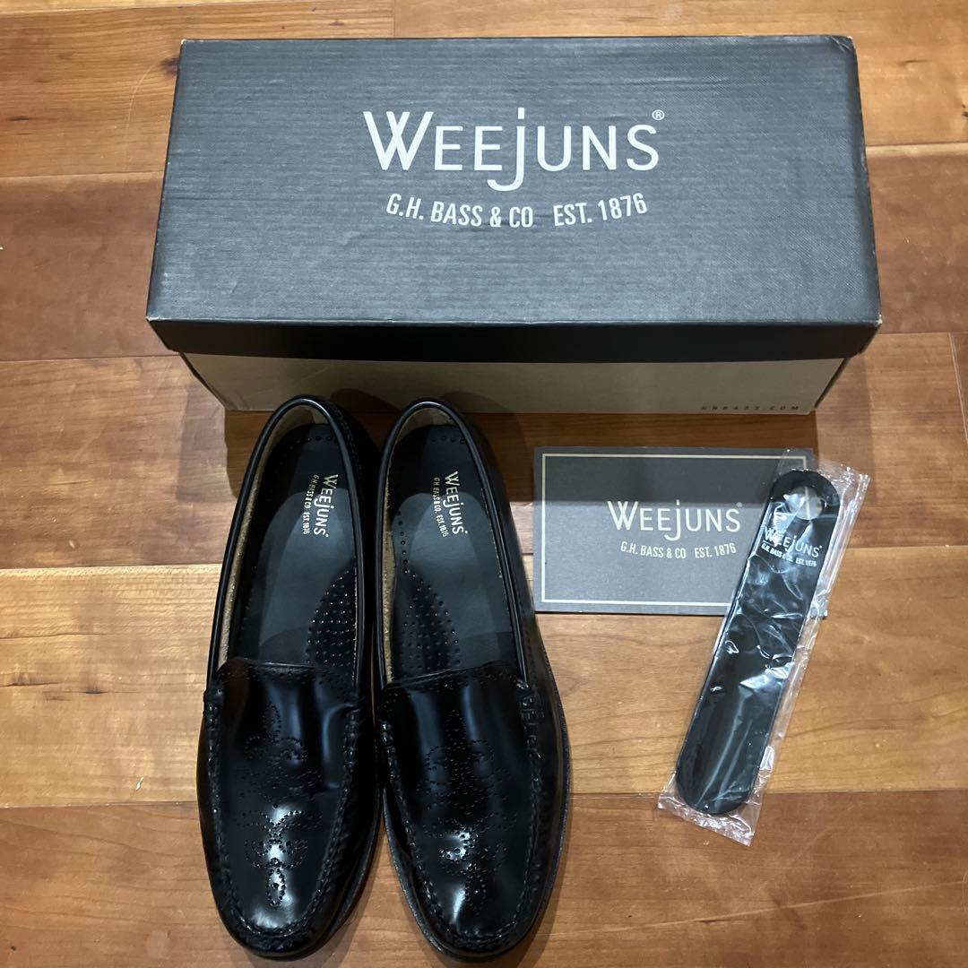 ◾️G.H.BASS ローファー（ウィングチップ）黒