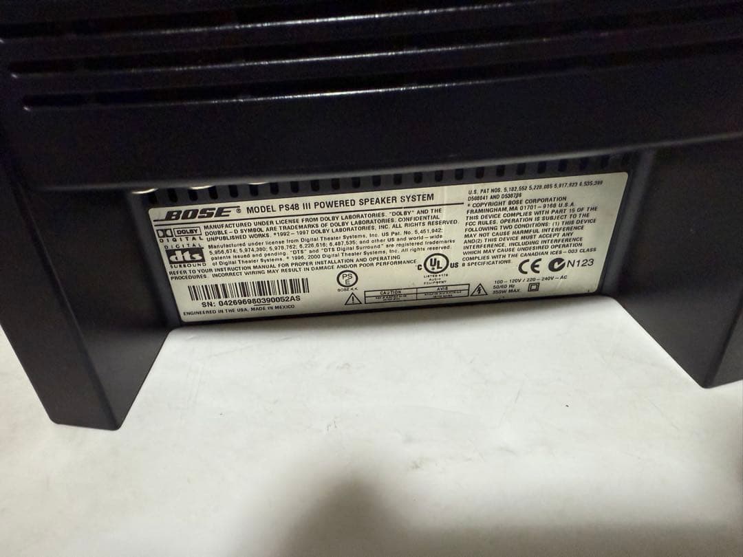 訳あり品 BOSE AV48 MEDIA CENTER スピーカー リモコン付き