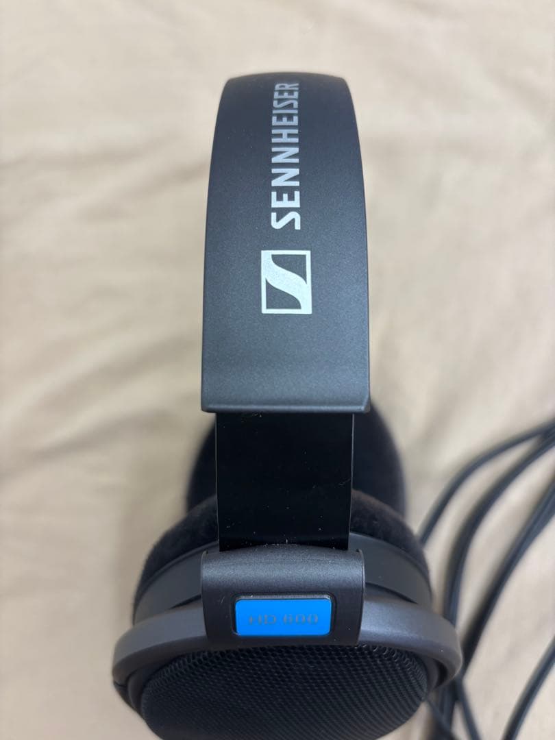 SENNHEISER HD600 開放型ヘッドホン 純正ケーブル付属 美品