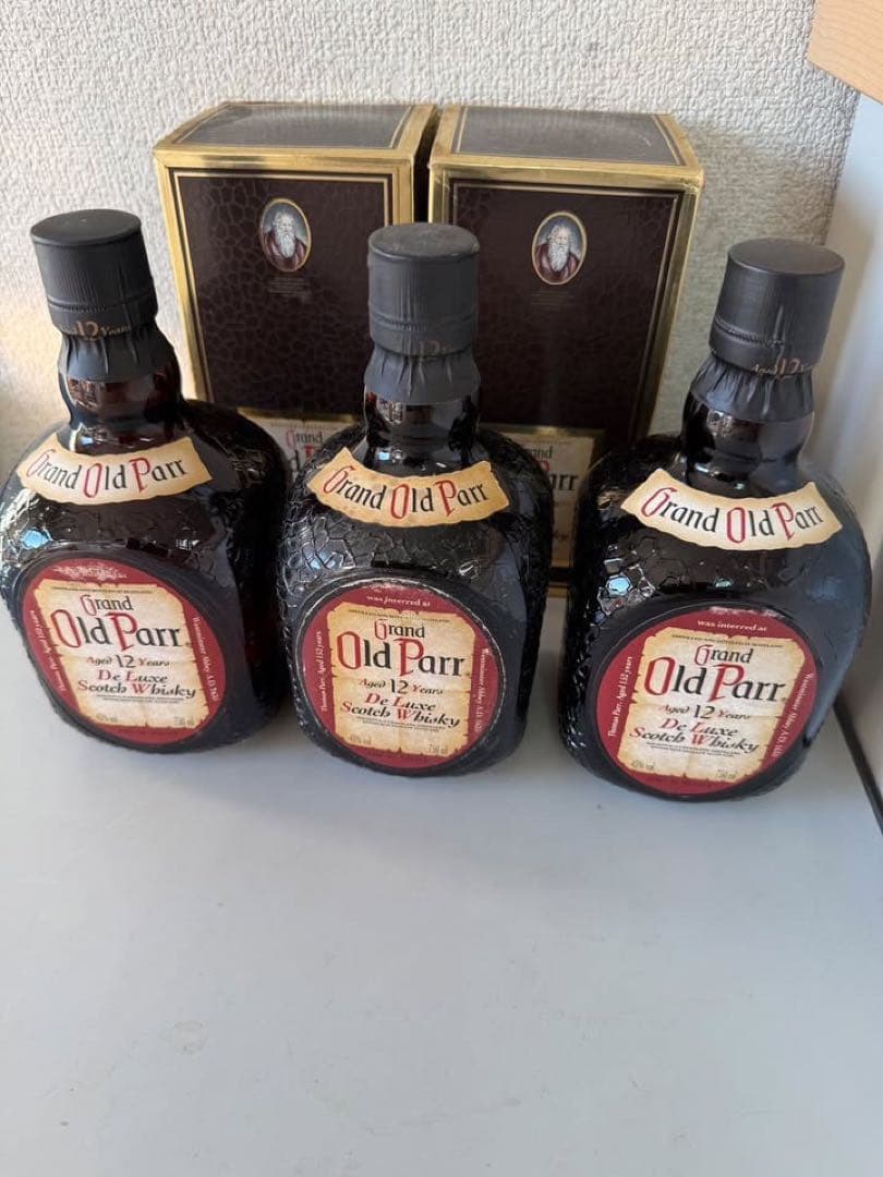 Q10232 未開栓! GRAND OLD Parr 12年 オールドパー ３本