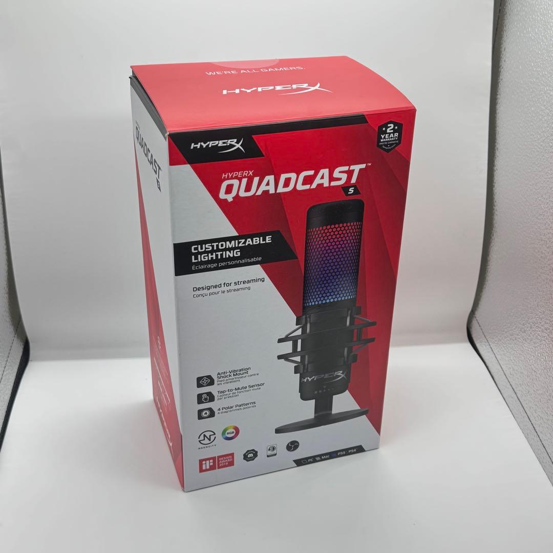 未使用 HyperX QuadCast S マイク