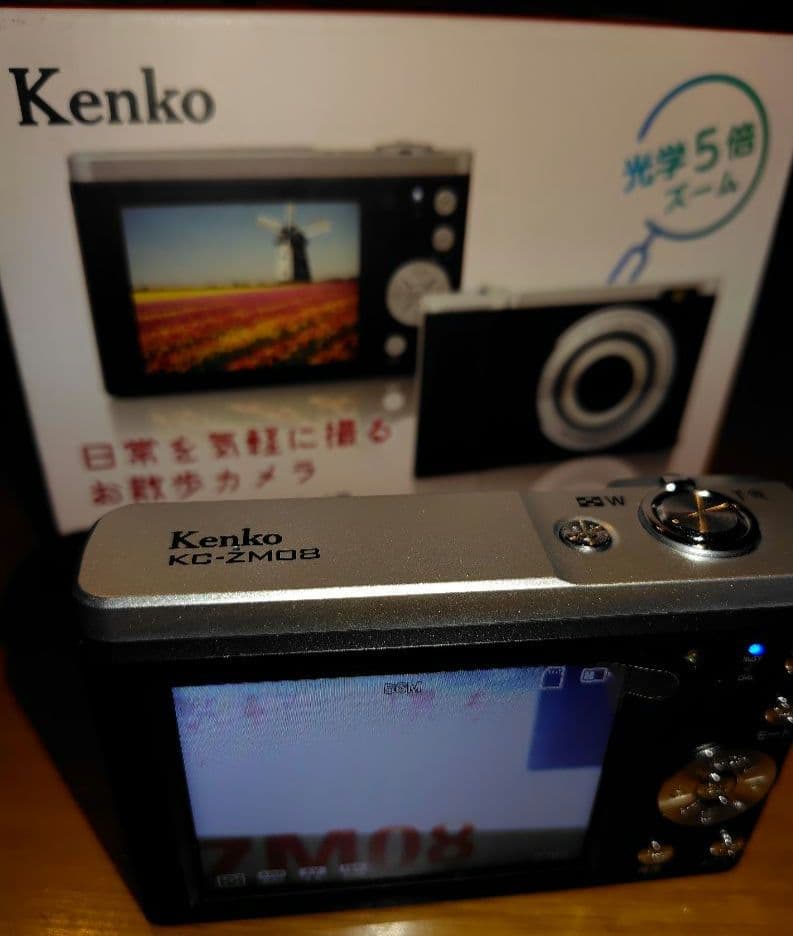 Kenko KC-ZM08 コンパクトデジタルカメラ 美品 SD付 初心者向け