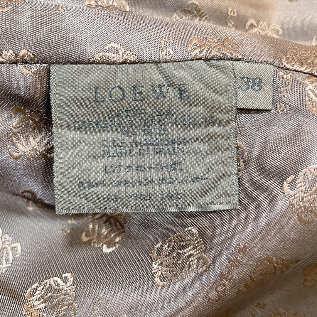 LOEWE ロエベ 羊革 レザージャケット スエード テーラードジャケット