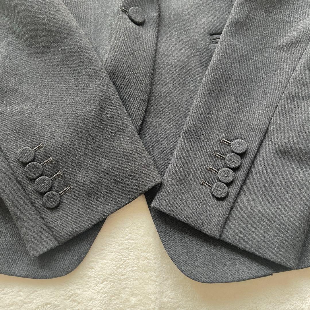 ゆきん様　ベイジ　VILLAZ シングルジャケット 4 ダークグレー エコレザー