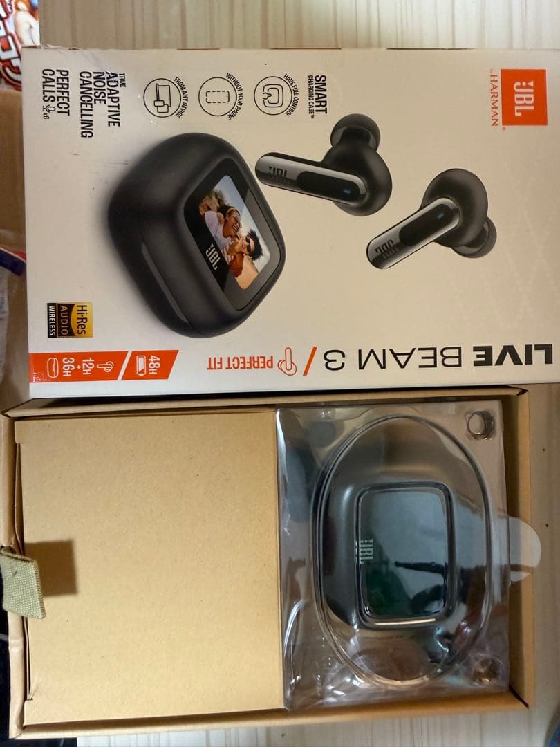 JBL Live Beam3ワイヤレスイヤホン ブラック 美品