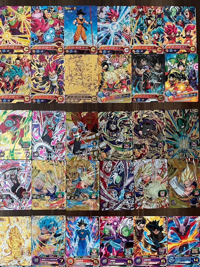ドラゴンボールヒーローズカードCP約100枚Ｐ約240SR約130枚アバタ20枚