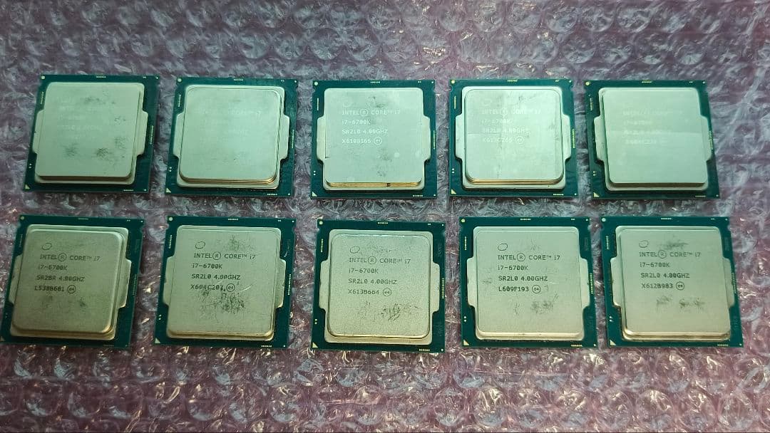 花子出品core i7 6700K 10個まとめ売り動作確認済み