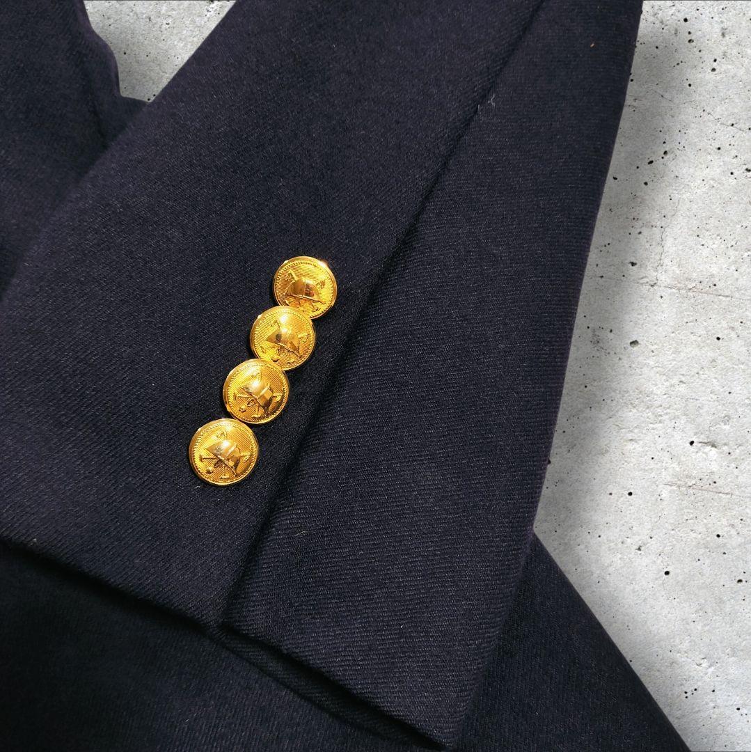 ポロラルフローレン 金ボタン 紺ブレ ダブル 紋章