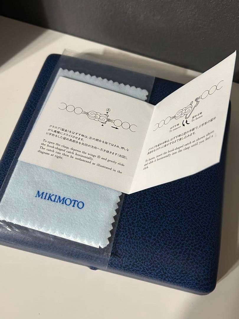 ミキモト MIKIMOTO K18 アコヤ真珠 ネックレス ダイヤ0.05ct