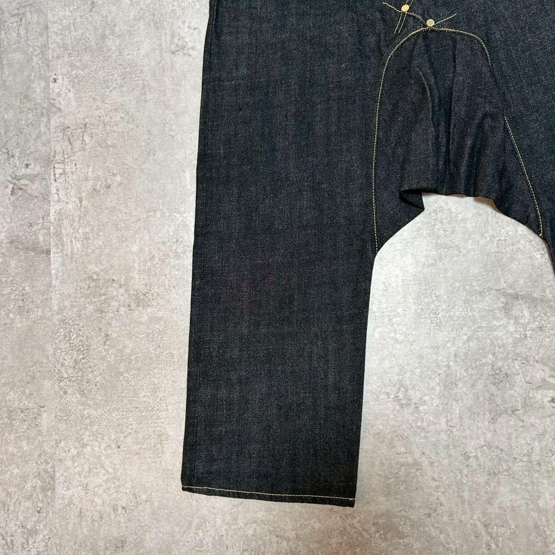 フミト ガンリュウ デニムサルエルパンツ オーガニック