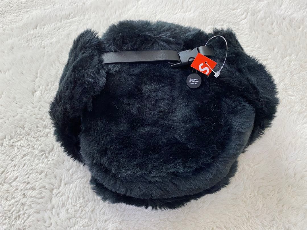 Supreme Ushanka Hat 黒　M/Lサイズ
