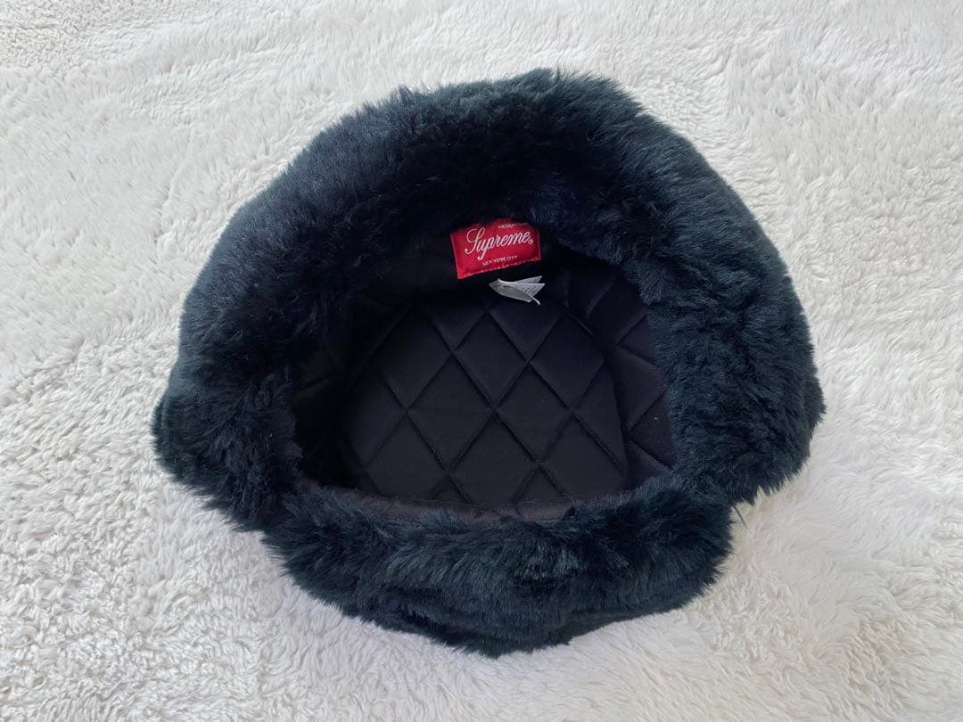 Supreme Ushanka Hat 黒　M/Lサイズ