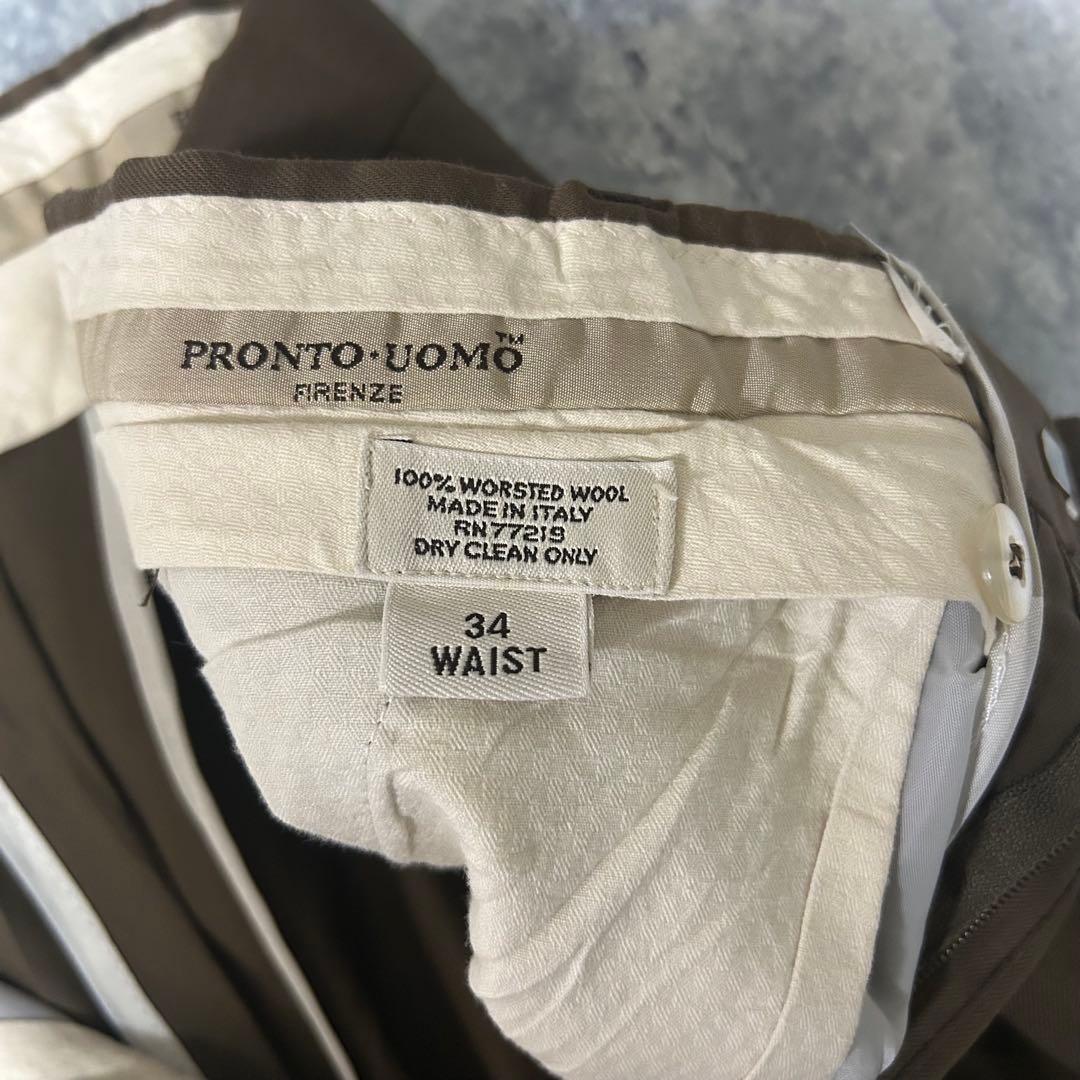 90s ITALY製 PRONTO-UOMO ツータックスラックス ヴィンテージ