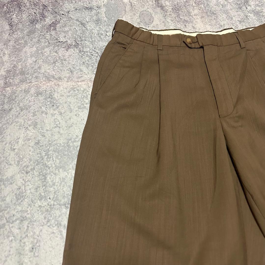 90s ITALY製 PRONTO-UOMO ツータックスラックス ヴィンテージ