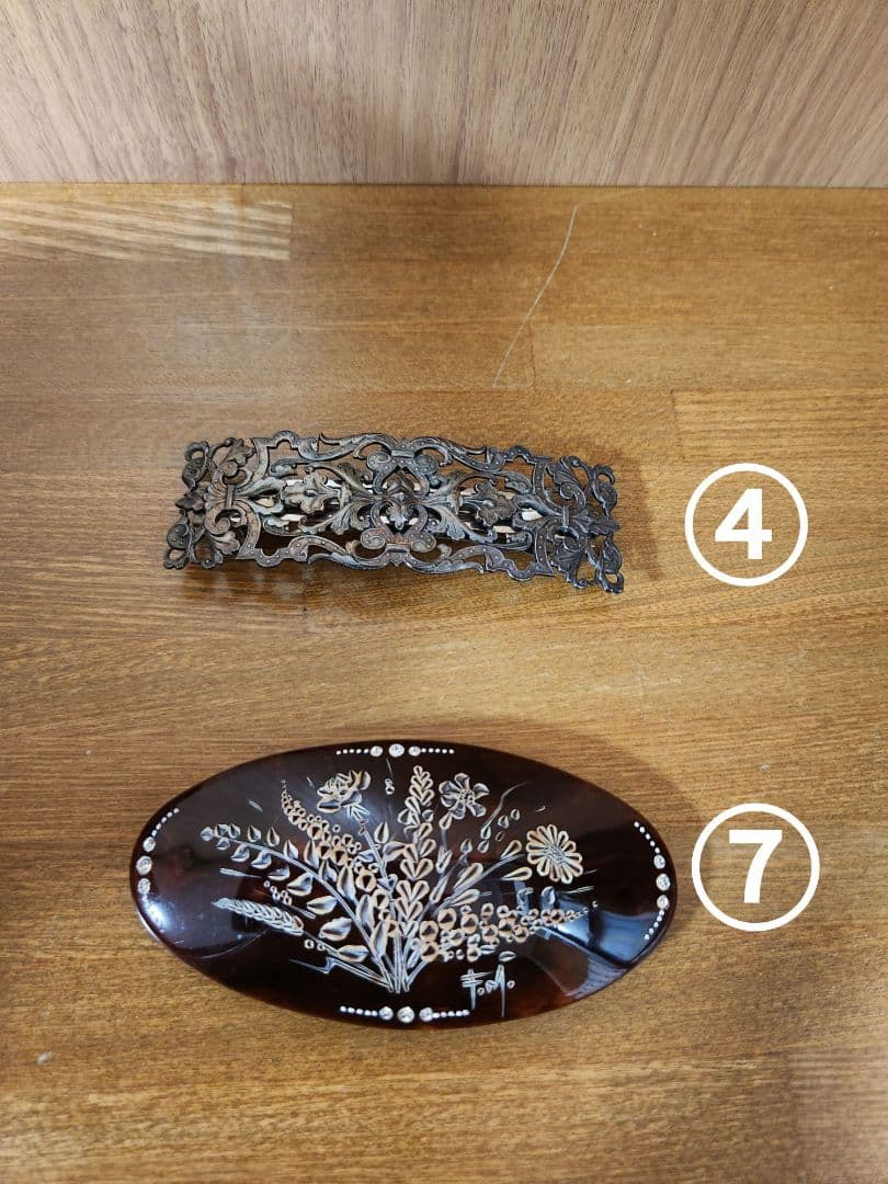 miiko ginta ④⑦ imac花フラワー花束 べっ甲っぽいバレッタ