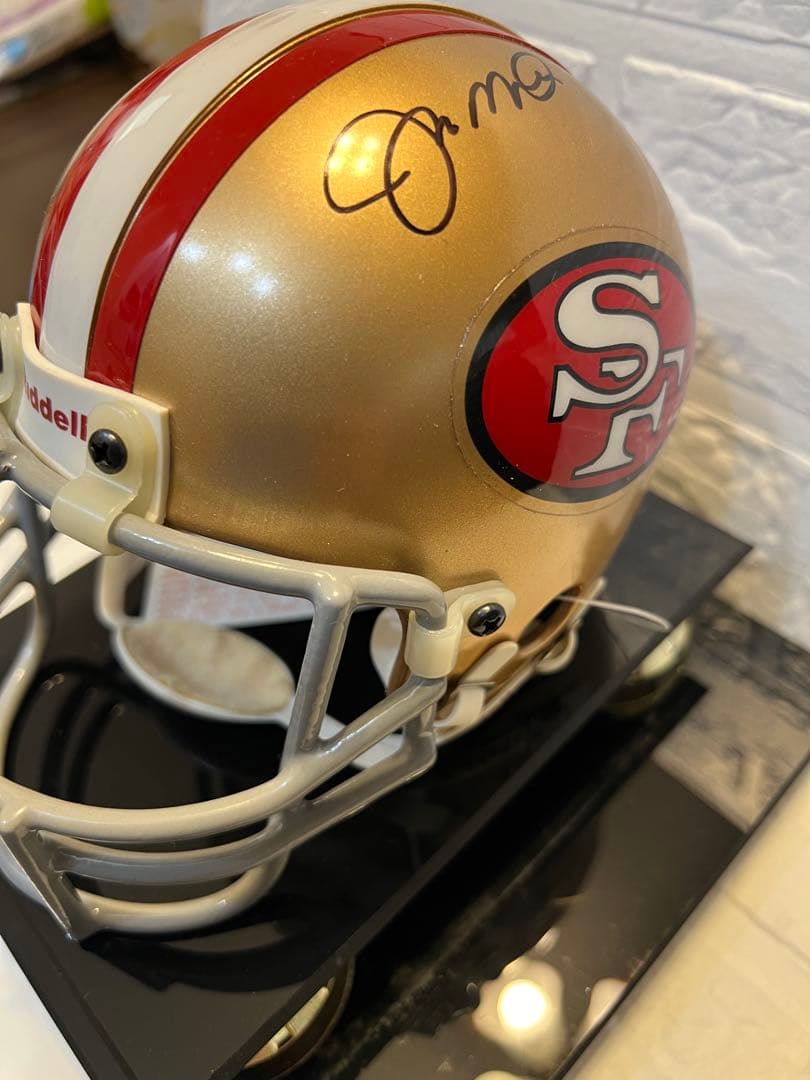 ジョー・モンタナ【SF 49ers 】直筆サイン入りミニヘルメット