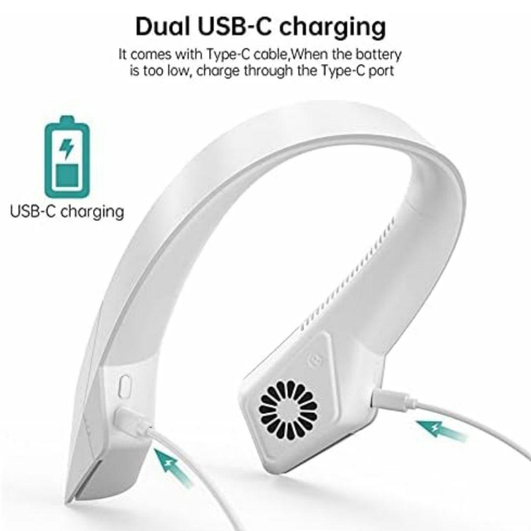 ZHUHW　携帯　ネックファンネック　ぶら下げ　USB　携帯充電式　ハンドフリー