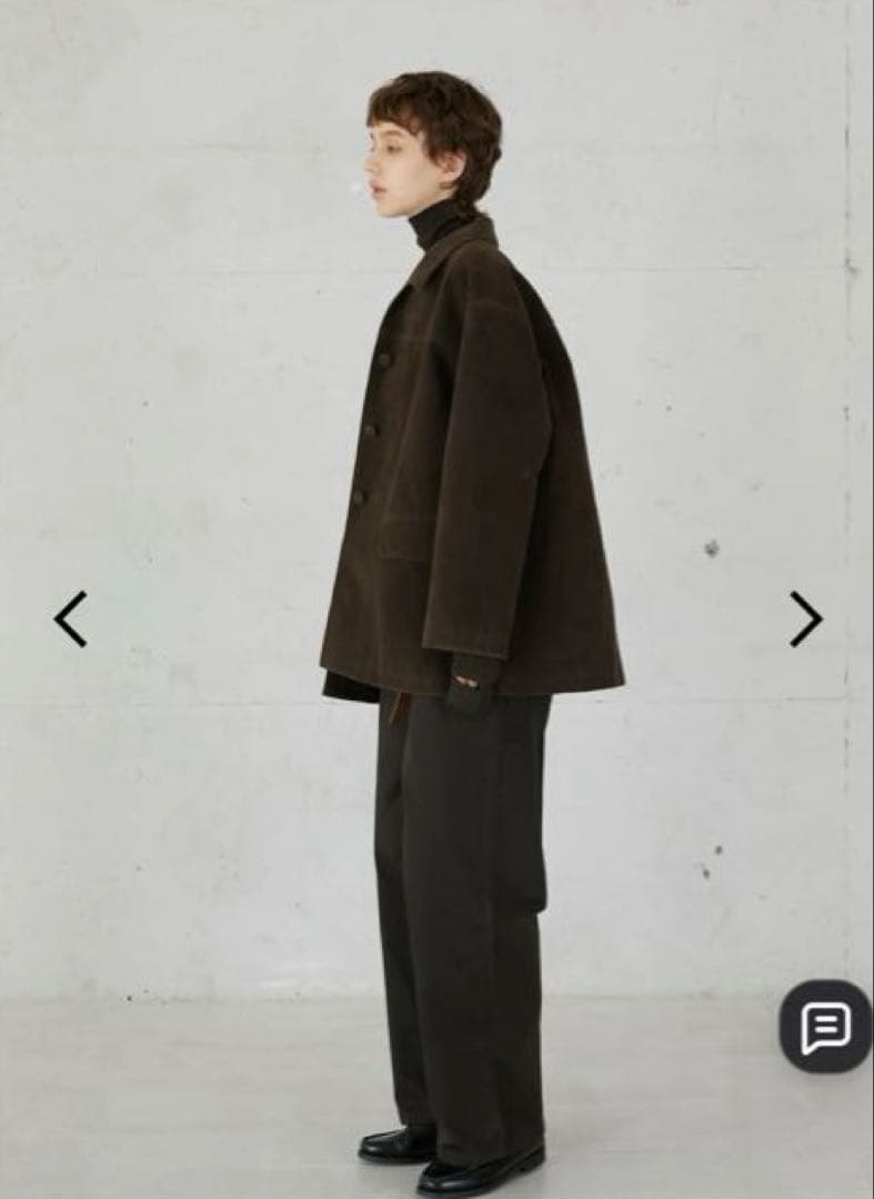 ジャケット・アウター LA PEAU DE GEM eco suede coverall