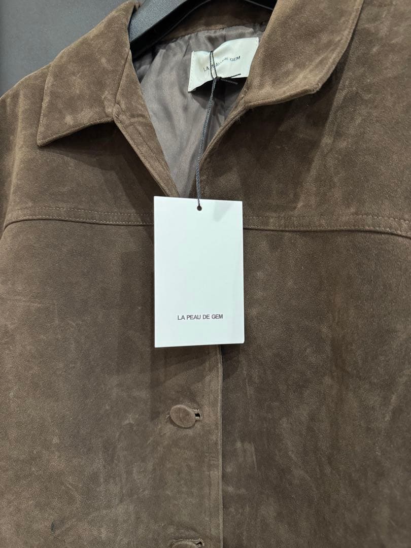 ジャケット・アウター LA PEAU DE GEM eco suede coverall