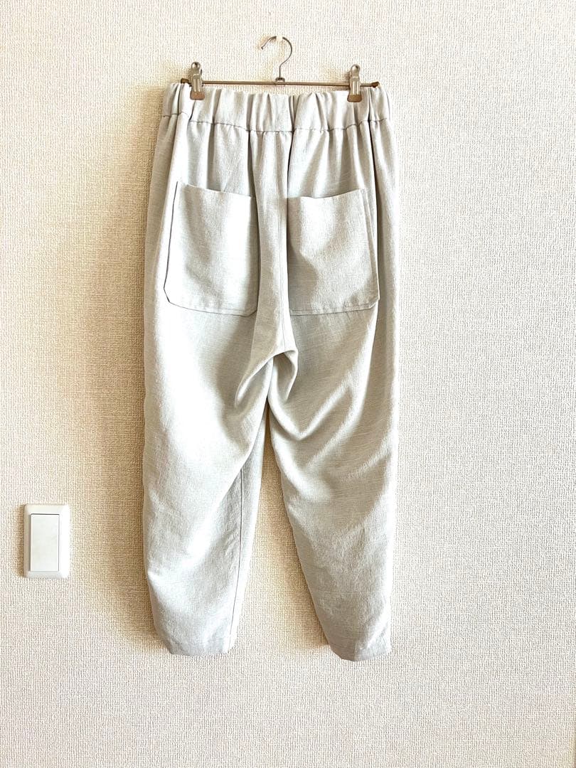no control air 美しいテーバードパンツ ライトグレー XS