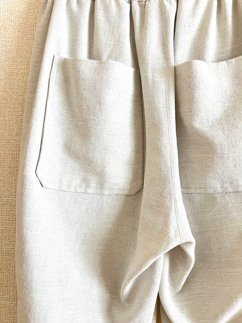 no control air 美しいテーバードパンツ ライトグレー XS