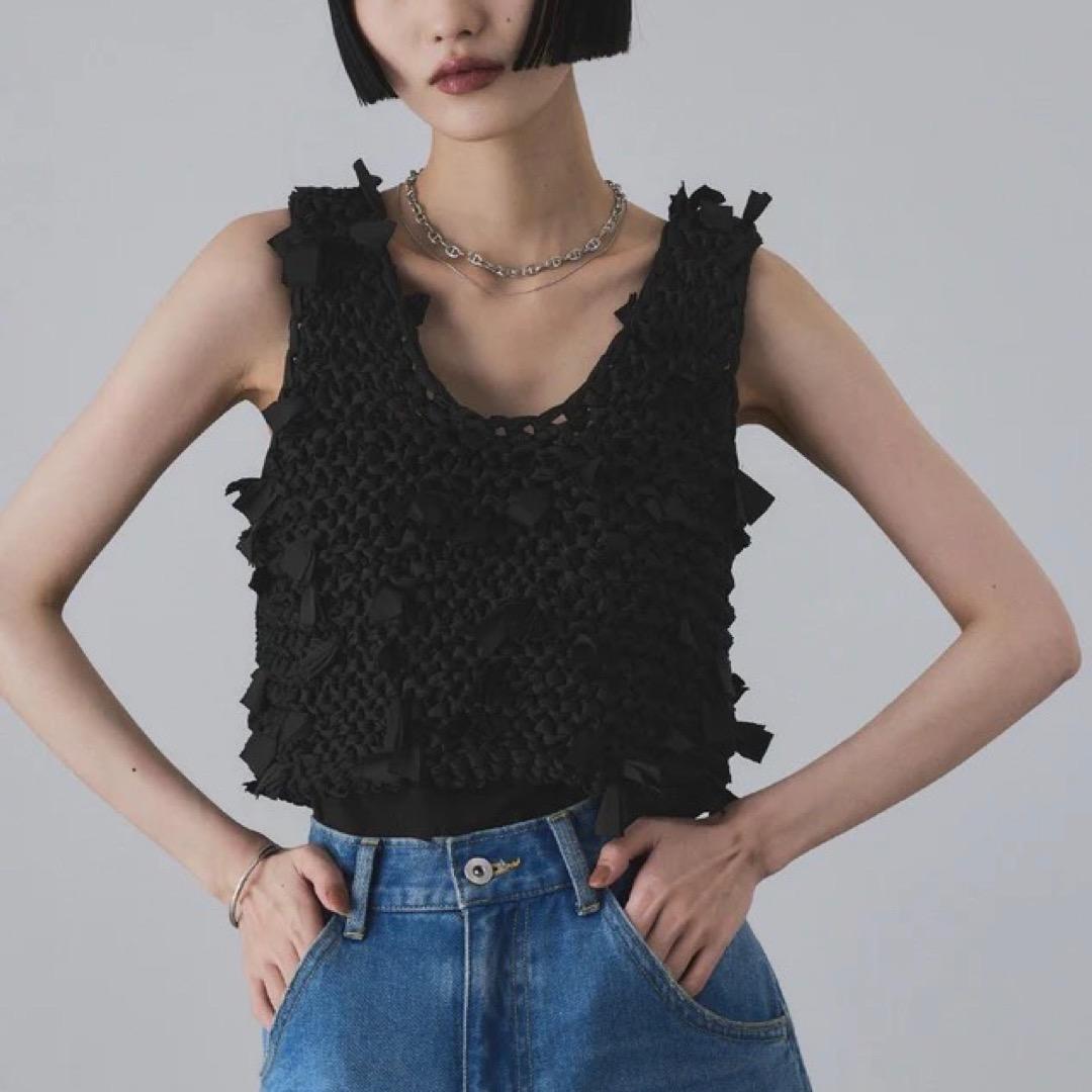 未使用 ADAM ET ROPE アダムエロペ 25AW テープヤーンベスト