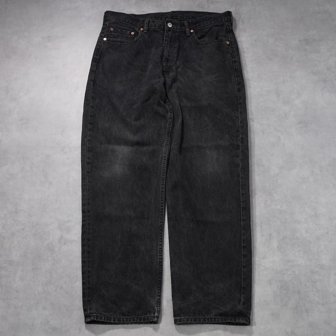 リーバイス550 Levis W36 ブラックデニム 黒 古着 18722