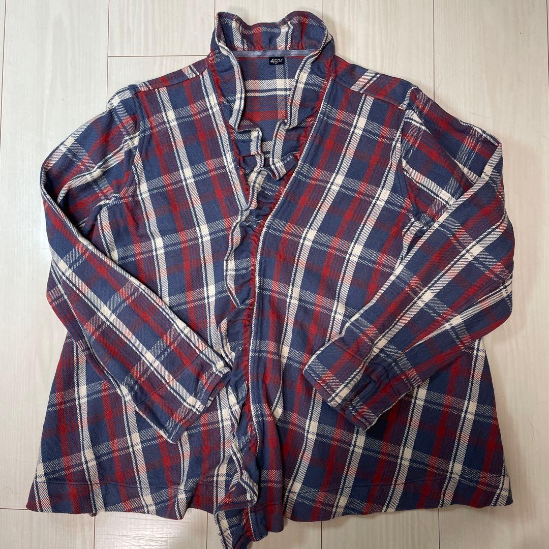 45R 日焼けネルのフリルカシュクール　サイズ02（M）