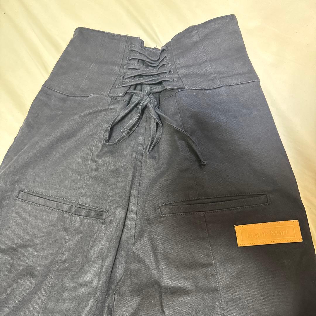 knuth marf レースアップパンツ/brack