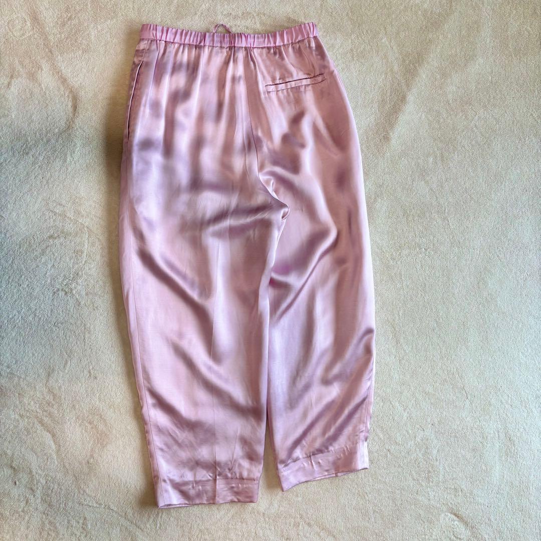 Drawer ドゥロワー 定価5,8万円 ピンク ドロスト パンツ