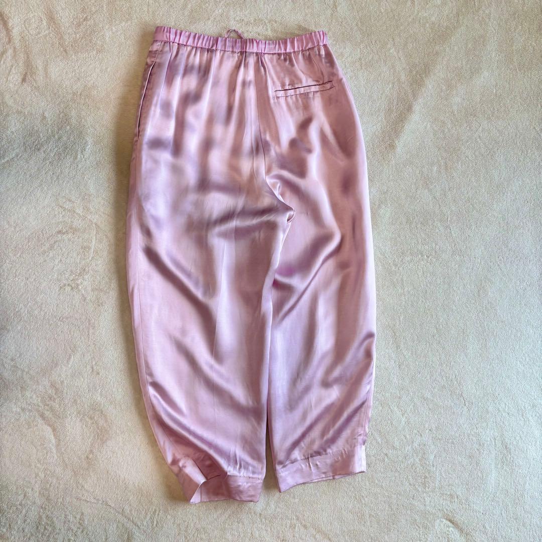 Drawer ドゥロワー 定価5,8万円 ピンク ドロスト パンツ
