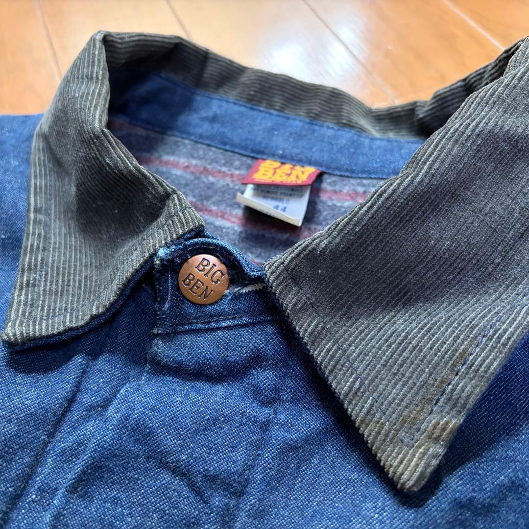 USA製80s◯BIGBEN ビッグベン カバーオール 裏地 濃紺 44 XL