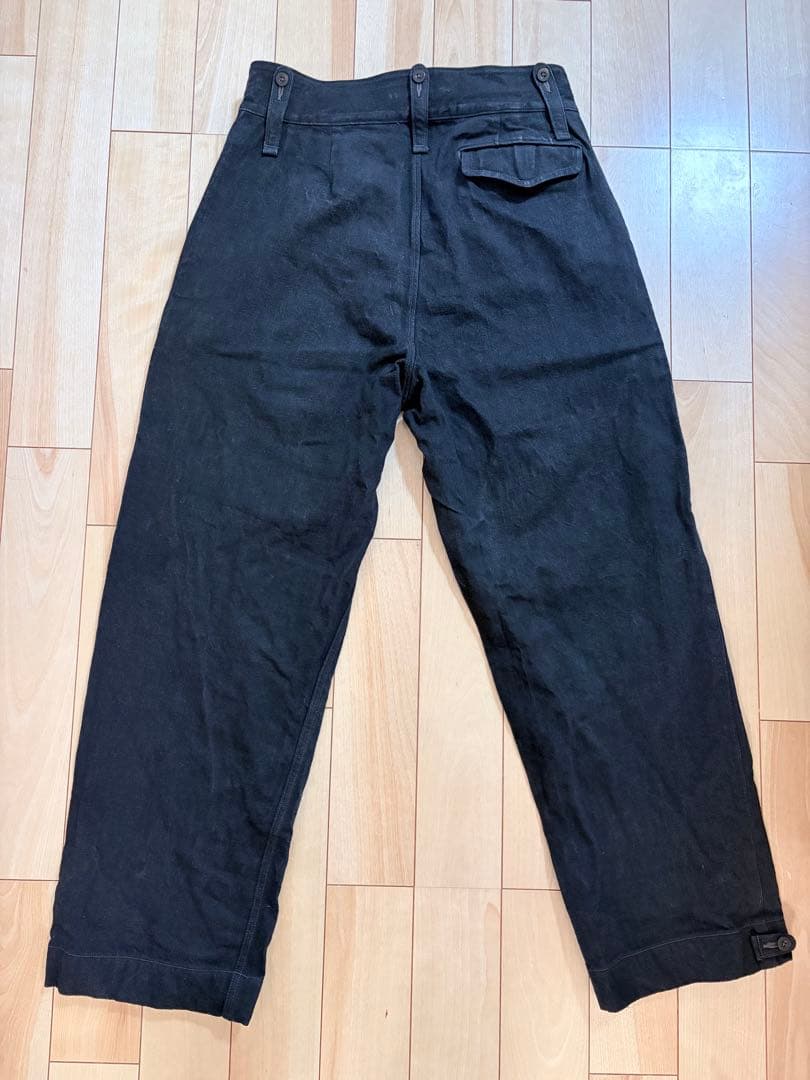 期間限定　ナイジェルケーボン ブリティッシュアーミーパンツ　ブラックデニム