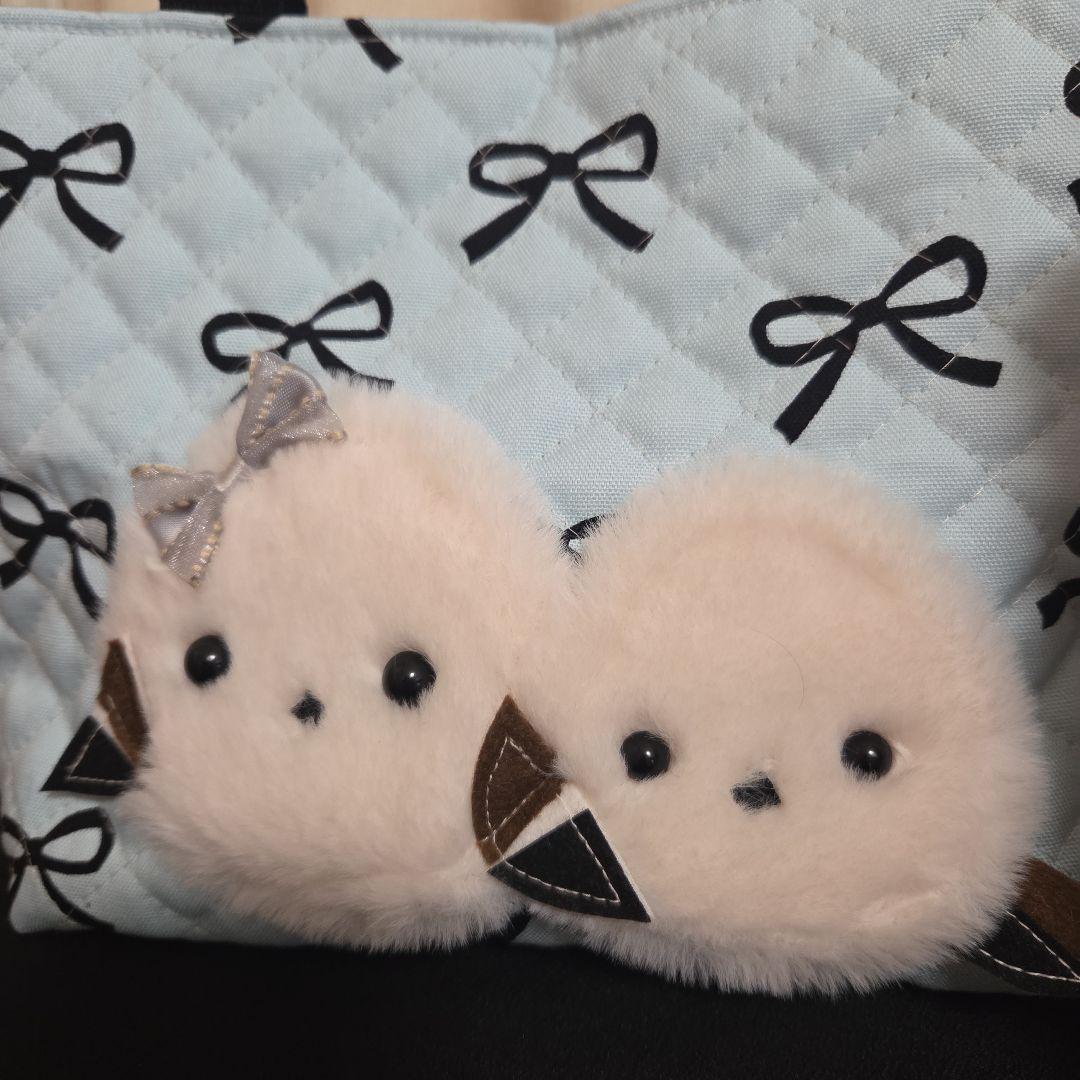 ●むーちゃん●親子もふもふシマエナガ　トートバッグ