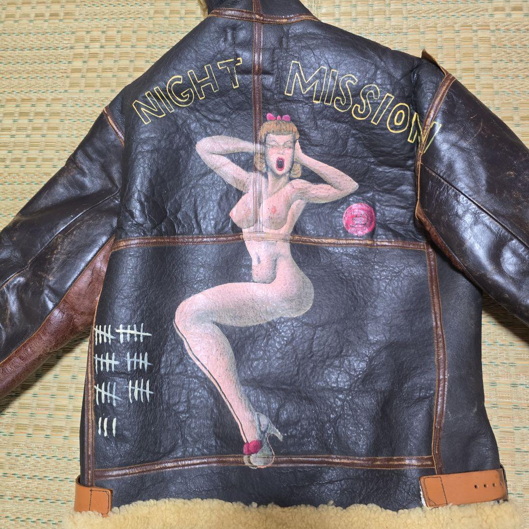 AVIREX　革ムートンフライトジャケット　B3