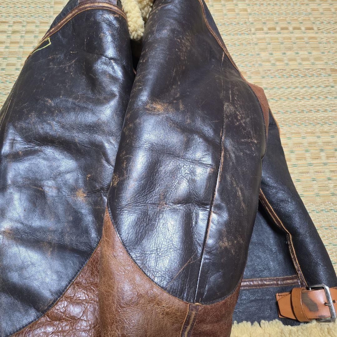 AVIREX　革ムートンフライトジャケット　B3