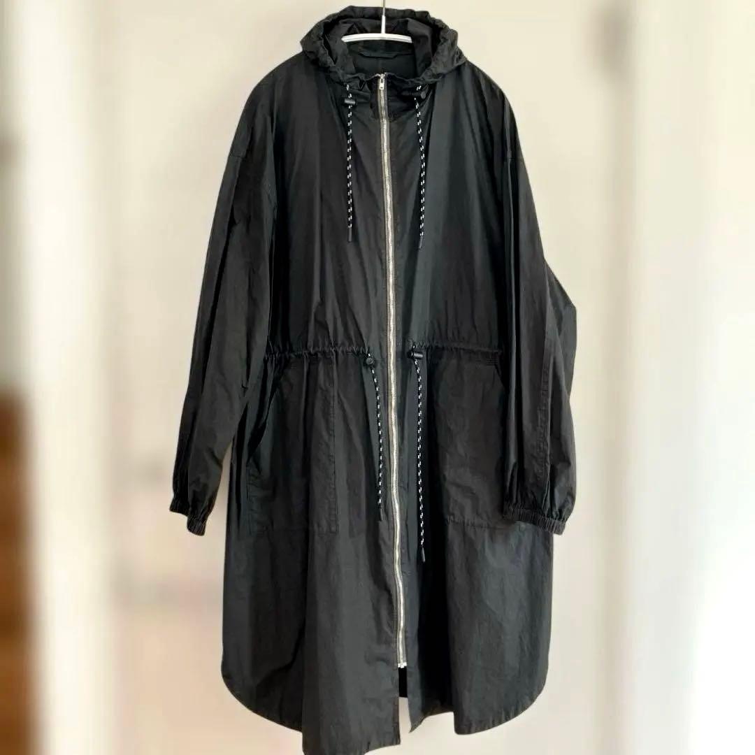 R&D.M.Co-オールドマンズテーラーガーメントダイフーディコート　ブラック