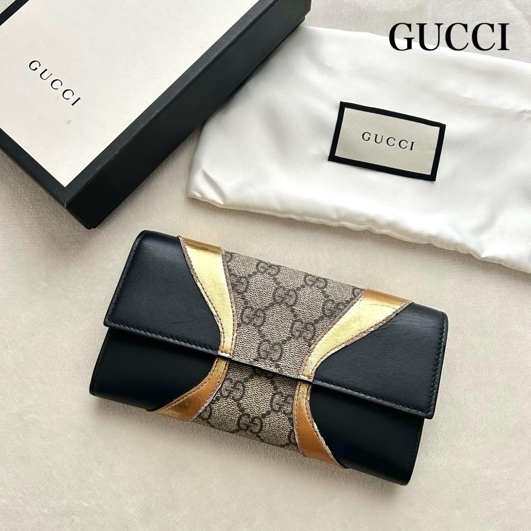 GUCCI グッチ 長財布 二つ折り財布 GGスプリーム