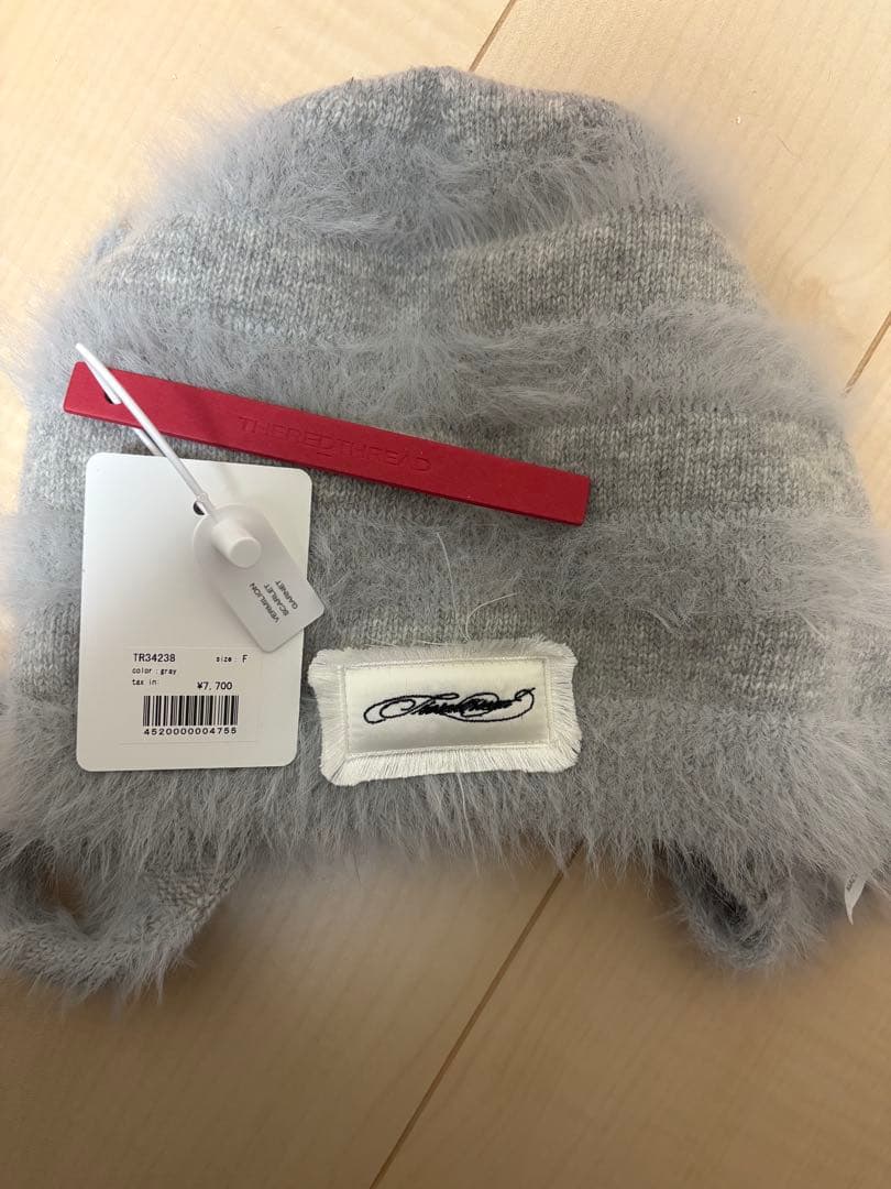 帽子 theredthread S fuzzy knit beanie