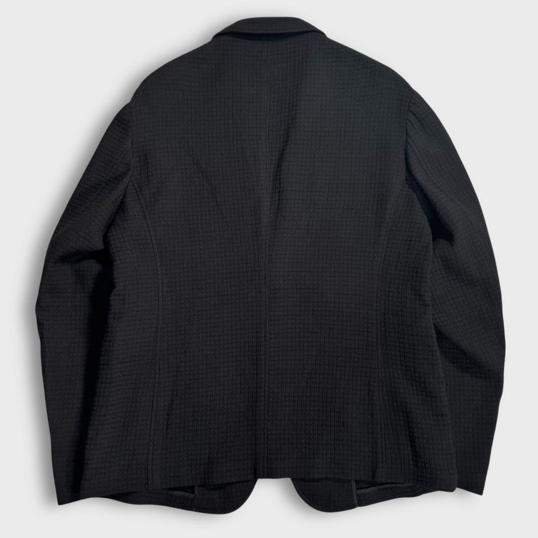 美品 XXXL アルマーニ テーラードジャケット ウール ストレッチ ブラック