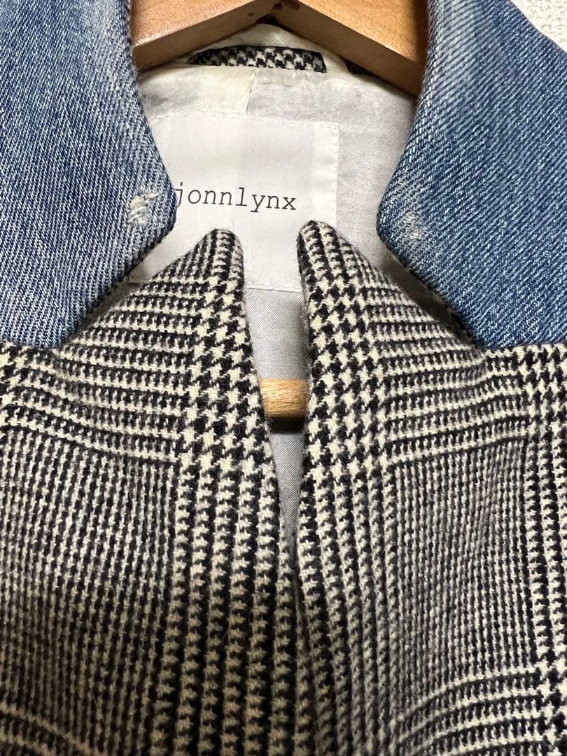 ☆jonnlynx タスマニアウール　グレンチェック　ジャケット☆